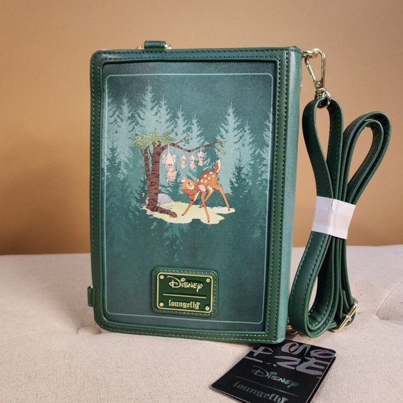 Loungefly Disney Bambi Classic Story Book Convertible Backpack Crossbody Bag NEW - Picture 5 of 14